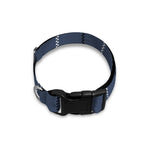 Dark Blue Tattersall Pattern Print Dog Collar