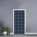 Dark Blue Tattersall Pattern Print Door Sticker