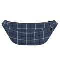 Dark Blue Tattersall Pattern Print Fanny Pack