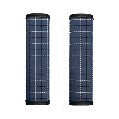 Dark Blue Tattersall Pattern Print Handle Covers