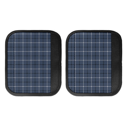 Dark Blue Tattersall Pattern Print Handle Covers
