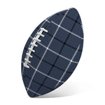 Dark Blue Tattersall Pattern Print Rugby Ball