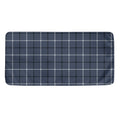 Dark Blue Tattersall Pattern Print Towel