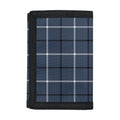 Dark Blue Tattersall Pattern Print Trifold Wallet