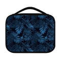 Dark Blue Tropical Leaf Pattern Print Classic Bible Case
