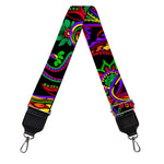 Dark Bohemian Paisley Pattern Print Bag Strap