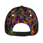 Dark Bohemian Paisley Pattern Print Baseball Cap