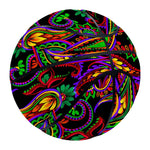 Dark Bohemian Paisley Pattern Print Basketball