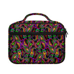 Dark Bohemian Paisley Pattern Print Briefcase Bible Bag