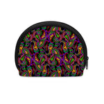 Dark Bohemian Paisley Pattern Print Coin Purse