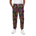 Dark Bohemian Paisley Pattern Print Cotton Sweatpants