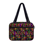 Dark Bohemian Paisley Pattern Print Double Strap Bible Bag