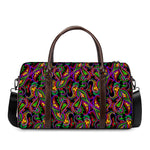 Dark Bohemian Paisley Pattern Print Duffle Bag