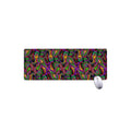 Dark Bohemian Paisley Pattern Print Extended Mouse Pad