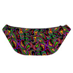 Dark Bohemian Paisley Pattern Print Fanny Pack