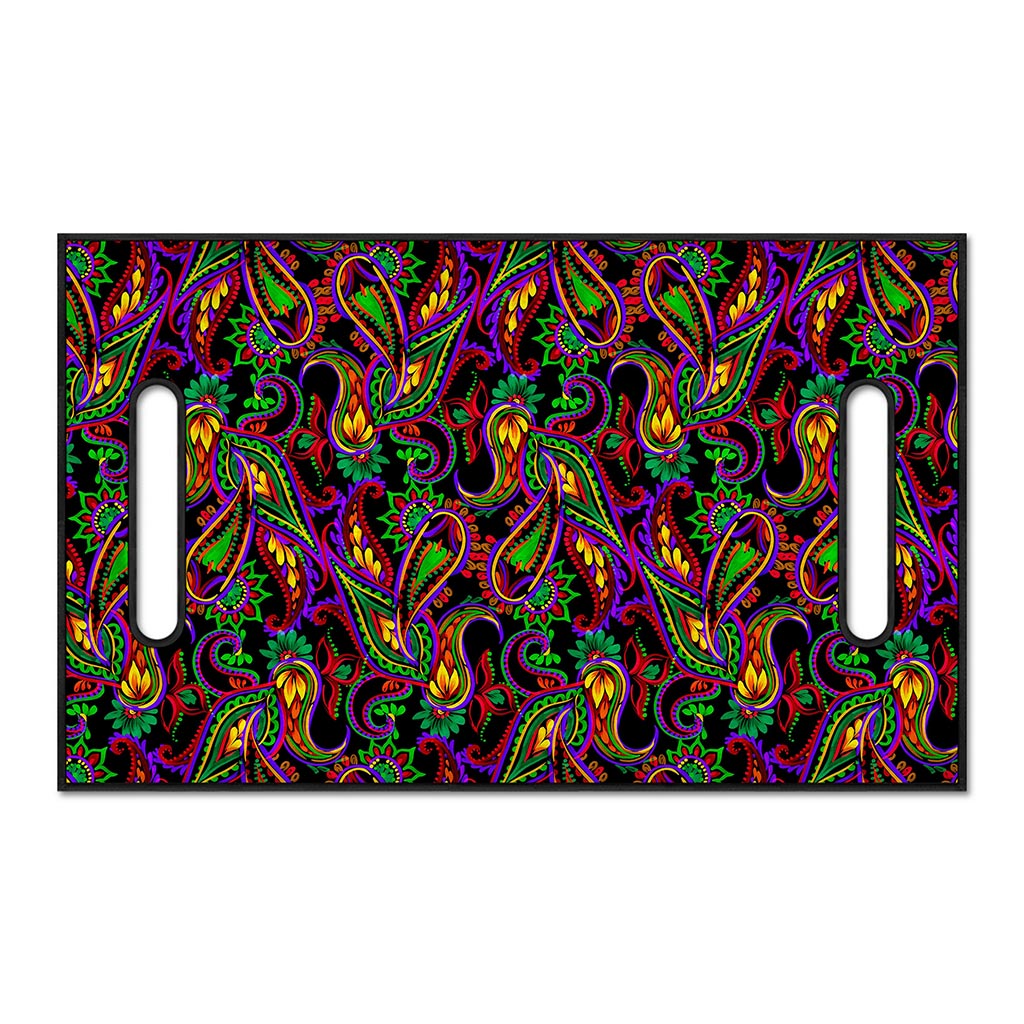 Dark Bohemian Paisley Pattern Print Golf Cart Seat Cover