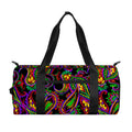 Dark Bohemian Paisley Pattern Print Gym Bag