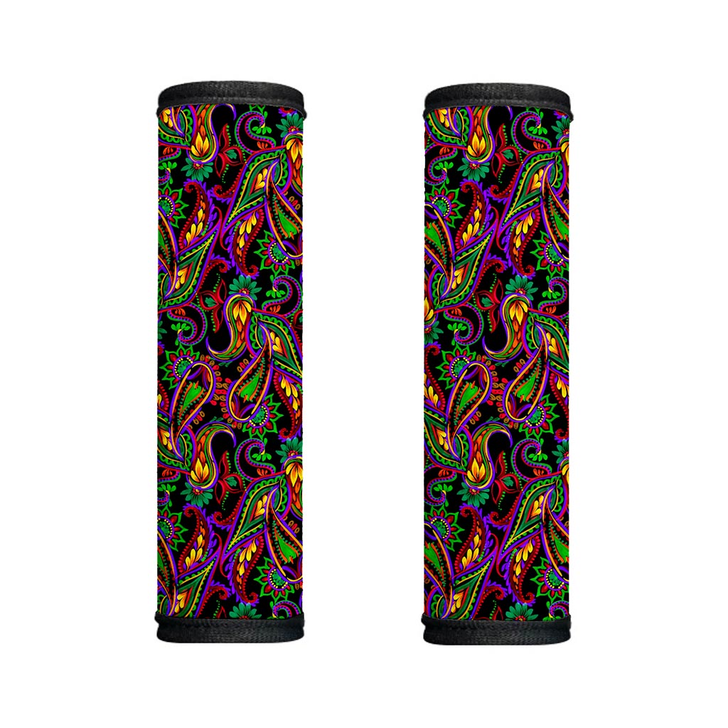 Dark Bohemian Paisley Pattern Print Handle Covers