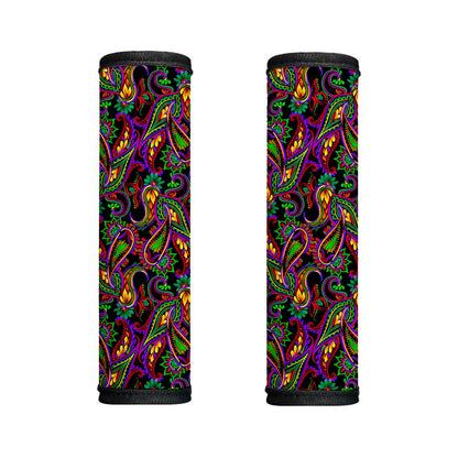 Dark Bohemian Paisley Pattern Print Handle Covers