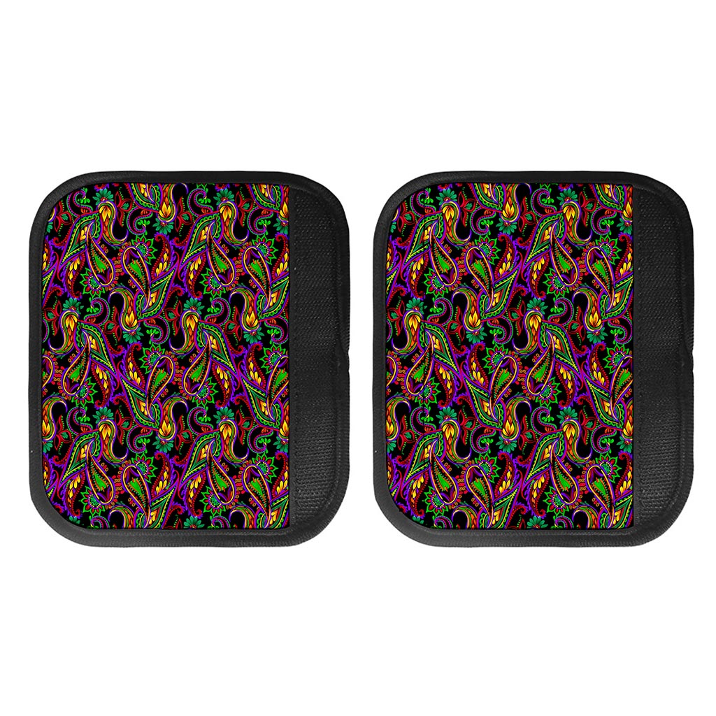 Dark Bohemian Paisley Pattern Print Handle Covers