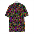 Dark Bohemian Paisley Pattern Print Hawaiian Shirt