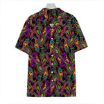 Dark Bohemian Paisley Pattern Print Hawaiian Shirt