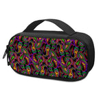 Dark Bohemian Paisley Pattern Print Insulin Cooler Travel Case