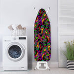 Dark Bohemian Paisley Pattern Print Ironing Board Cover