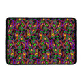 Dark Bohemian Paisley Pattern Print Kitchen Mat