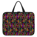 Dark Bohemian Paisley Pattern Print Laptop Sleeve With Handle