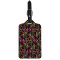 Dark Bohemian Paisley Pattern Print Luggage Tag