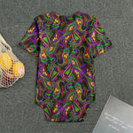 Dark Bohemian Paisley Pattern Print Men's Bodysuit