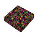 Dark Bohemian Paisley Pattern Print Outdoor Seat Cushion Cover