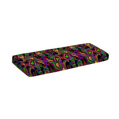 Dark Bohemian Paisley Pattern Print Piano Keyboard Cover