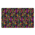 Dark Bohemian Paisley Pattern Print Polyester Doormat
