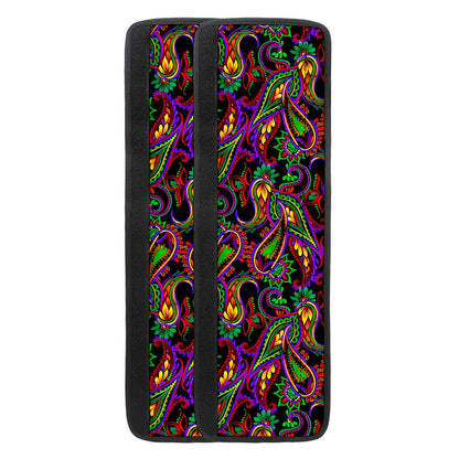 Dark Bohemian Paisley Pattern Print Refrigerator Handle Covers