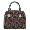 Dark Bohemian Paisley Pattern Print Shoulder Handbag