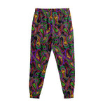 Dark Bohemian Paisley Pattern Print Sweatpants