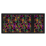 Dark Bohemian Paisley Pattern Print Trifold Wallet