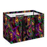 Dark Bohemian Paisley Pattern Print Utility Tote Bag