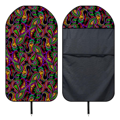 Dark Bohemian Paisley Pattern Print Waterproof Car Seat Cover