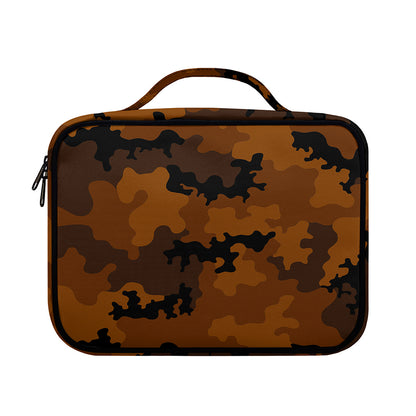 Dark Brown Camouflage Print Briefcase Bible Bag