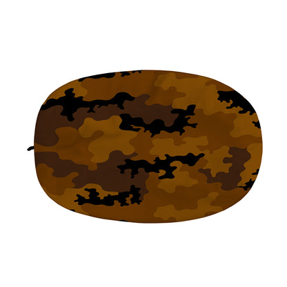 Dark Brown Camouflage Print Car Side Mirror Covers