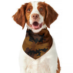 Dark Brown Camouflage Print Dog Bandana