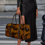 Dark Brown Camouflage Print Duffle Bag