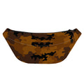 Dark Brown Camouflage Print Fanny Pack