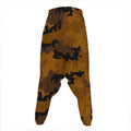 Dark Brown Camouflage Print Hammer Pants