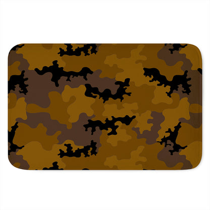 Dark Brown Camouflage Print Indoor Door Mat