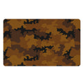 Dark Brown Camouflage Print Polyester Doormat