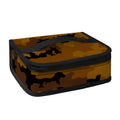 Dark Brown Camouflage Print Small Lunch Bag
